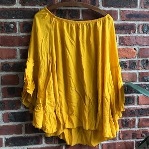 Yellow Off The Shoulder Top